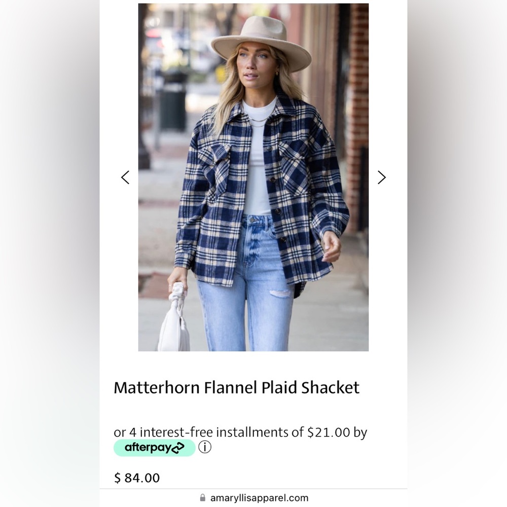 NWT Amaryllis Shacket